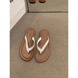 Bottom Summer Out Of The Foot Flip-Flops Women's Shoes Wearing 2025 New Summer Beach Cool