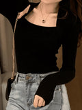 Rib Knit Sweater-Outfit