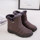 Women Snow Boots Winter Waterproof Keep Warm Shoes for Women's Female Plush Ankle Boots Ladies Size 43 Platform Short