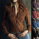 New Women's Open Fork Long Top Trop