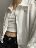 Cropped Zip-Up Jacket- Outfit