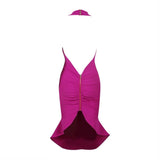 Bandage Dresses for Women 2022 Summer Pink Dress Bodycon Midi Backless Sexy Evening Party Club Dress Birthday