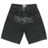 Shorts Hip Hop Denim Gym Shorts Men's Women's 2023 Summer New Harajuku Fashion Casual Punk Rock Gothic Men Basketball