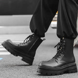 Zingj Platform Derby Martin Boots