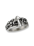 Vintage Mushroom Star Relief Ring- Outfit