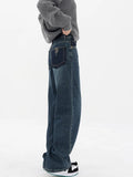 Jeans For Women High Waist Vintage Straight Baggy Denim Pants Streetwear American Style Fashion Wide Leg Denim