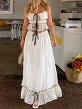 Cami Tie Up Top And Maxi Skirt Set-Outfit