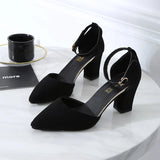 version wild thick with pointed single shoes fashion comfortable high heels trend sexy high heels wedding shoes