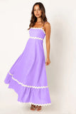Zingj Summer New Solid Color Lace Stitching With Elegant Strapless Oversized Hem