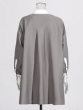 Lazy Commuting Top 2025 Autumn New Bumpy Straight Barrel Loose Thin Long Coat