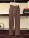 Office Ladies Solid 2 Piece Sets Womens Outfit For Women Notched V Neck Blazer Vest And Pants Sets For Women