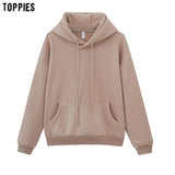 Womens Tracksuits Hooded Sweatshirts 2021 Autumn Winter Fleece Oversize Hoodies Solid Pullovers Jackets Unisex