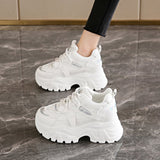 Dad Shoes Women's Breathable 2025 New Spring Mesh Sneakers Loose Cake Thick Bottom 8 Cm To Increase Women's