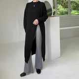 High-waisted Split New Chic and Unique Beautiful Knitted Sweater Dress Women's Fall and Winter Sweater Outside