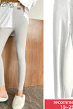 Women's Winter Leggings with Fleece Grey High Waist Soft Trousers Casual Stretch Thermal Slimming Warm Leggings for