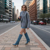 Code Women's Double Buckle Solid Color Of The Coat Coat Casual Temperament British Style Cloth