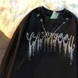 Sweatshirt Women Fashion Y2k Pullover Streetwear Gothic White Black Hoodies Men Clothes Vintage Harajuku Oversized