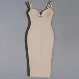 Bandage Dress Women Summer 2021 New Spaghetti Strap Bodycon Party Club V Neck Ladies