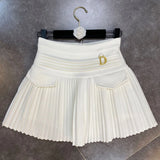 2022 Spring Summer New Arrivals High Waist Short Mini Pleated Skirt Streetwear Women