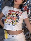 Anime Graphic Crop Top- Outfit