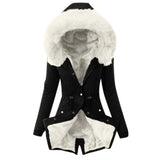 Autumn And Winter New Cotton Hoodie Repair Warm Zipper Coat Women