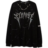 Sweatshirt Women Fashion Y2k Pullover Streetwear Gothic White Black Hoodies Men Clothes Vintage Harajuku Oversized