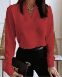 Explosion Spring Long Sleeve V-Neck Loose Print Shirt Shirt Shirt For