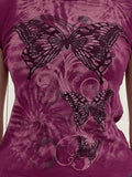 Vintage Butterfly Baby Tee- Outfit