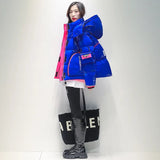 Winter Down Coat Jackets Women Hooded Parka Winter Clothing Snow Coat Casual Thick Short Puffer Jacket Bright