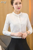 Linen Women Shirt New In Blouse Women Hollow Out O-neck Long Sleeve Casual Shirts and Blouses 2023 Fashion Women