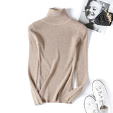 New Autumn and winter high collar sweater Slim Women Sweaters Long-sleeved Thick Turtleneck Sweaters Women