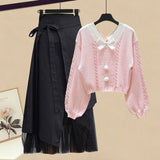 Women Summer Sets Mesh Patchwork Slash Neck Tops + Asymmetric Skirt 2 Piece Sets Female Party Suits Elegant Casual Two Piece