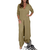New Women's Open Fork Long Top Trop