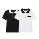 POLO Collar Jersey 2025 Spring Temperament Short-Sleeved Elastic Short Knitted Top
