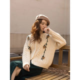 Knitted Cardigans for Women 2022 Autumn Winter Single Breasted Sweater Korean Fashion Knitwears Thicken Coats