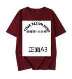 Pattern Printed T-Shirt Small Batch Order Stable Short Sleeve Top