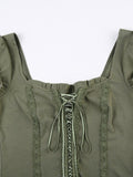 top with lace trim and