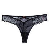 Empty Trousers V Flash Diamond Buckle Lace Side Trousers Without Trace Ice Splicing Lace Lady