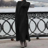 Loose Oversized Knit Brushed Hoody