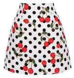 Harajuku A Line Skirt Beach Women Summer Runway Floral Printed Western Girl Y2K Punk Ladies 50s Party Mini
