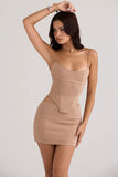 Women Corset Bandage 2 Two Pieces Sets 2022 New Summer Sexy Sleeveless Crop Top & Mini Skirt Bodycon Elegant Club Party