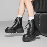 Zingj Platform Derby Martin Boots
