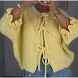 Women's Explosive Flower Long-Sleeved Knitted Cardigan