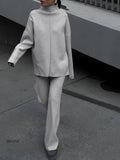 And Winter Long Sleeves Of Loose Casual Trousers Sweater Set Women Hot Selling Fork