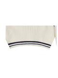 Women Preppy Style Two-piece Set Knitted Vests Long Sleeve Turn-down Collar Blouse Shirt Autumn Fashion Vintage