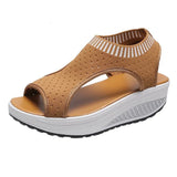 Size Sandals Women 2022 Fashion Casual Platform Sandals Women Shoes Comfort Summer Soft Sport Sandals Breathable