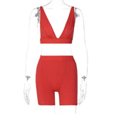 Women Tracksuit Sleeveless Vest Skinny Yoga Leggings Matching Jogger Set Solid Sporty Set 2022 Summer Workout