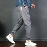 Men's casual pants nine-point pants men's cotton Korean version of loose feet harem pants overalls trousers for