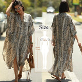 Sexy Cold Shoulder V Neck Bats Sleeve Loose Summer Beach Dress Plus Size Women Beachwear Kaftan Black Dress