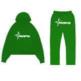 Y2K Harajuku Hip Hop Nofs Pattern Slim Hooded Sweater Men Gothic Casual Fashion Sports Suit For Men And Women For